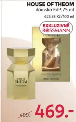 Rossmann HOUSE OF THEOM dámská EdP nabídka