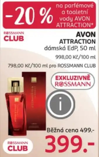 Rossmann AVON ATTRACTION dámská EdP nabídka
