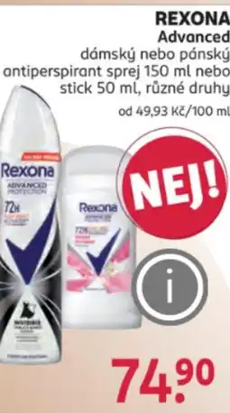 Rossmann REXONA Advanced nabídka