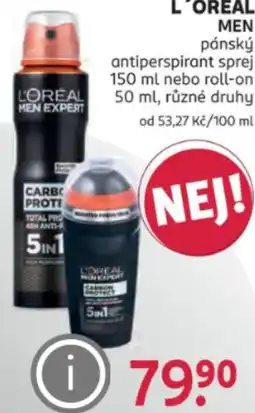 Rossmann L'ORÉAL MEN pánský nabídka