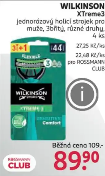 Rossmann WILKINSON XTreme3 nabídka