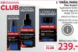 Rossmann L'ORÉAL PARIS Men Expert hydratační krém power age pro muže nabídka
