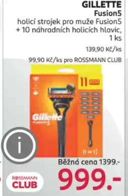 Rossmann GILLETTE Fusion5 nabídka