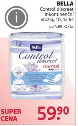 Rossmann BELLA Control discreet inkontinenční vložky nabídka