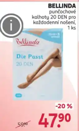 Rossmann BELLINDA punčochové kalhoty 20 DEN pro každodenní nošení nabídka