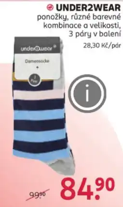 Rossmann UNDER2WEAR ponožky nabídka