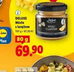 Lidl Deluxe máslo s lanýži nabídka