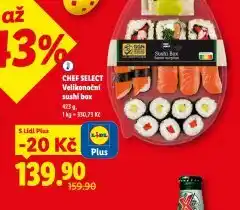 Lidl Velikonoční sushi box nabídka