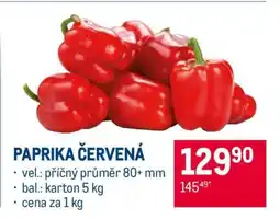 Makro Paprika červená nabídka