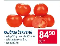 Makro Rajčata červená nabídka