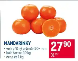 Makro Mandarinky nabídka