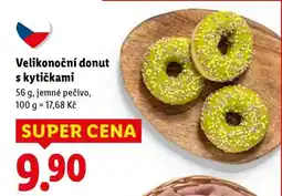 Lidl VELIKONOČNÍ DONUT S KYTIČKAMI nabídka