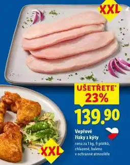 Lidl Vepřové řízky z kýty nabídka