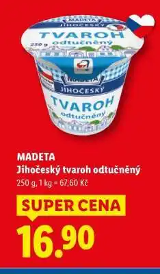 Lidl Madeta Jihočeský tvaroh odtučněný nabídka