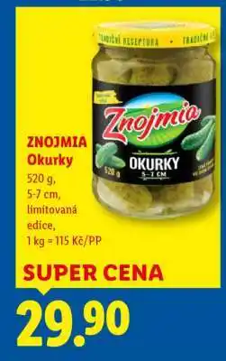 Lidl Znojmia Okurky nabídka