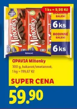 Lidl Opavia Miňonky nabídka