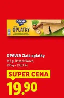 Lidl Opavia Zlaté Oplatky nabídka