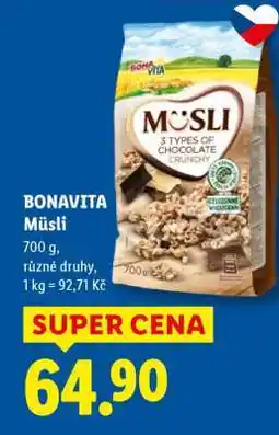 Lidl Bonavita Müsli nabídka
