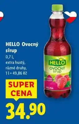 Lidl Hello Ovocný sirup nabídka