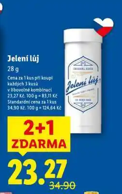 Lidl Jelení lůj nabídka