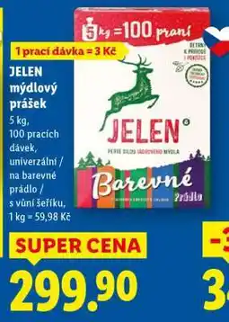Lidl Jelen mýdlový prášek nabídka