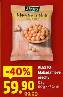 Lidl ALESTO Makadamové ořechy nabídka