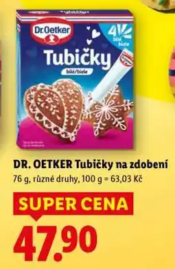 Lidl Dr. Oetker Tubičky na zdobení nabídka