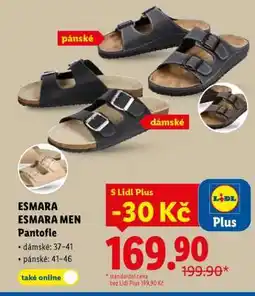 Lidl ESMARA ESMARA MEN Pantofle nabídka