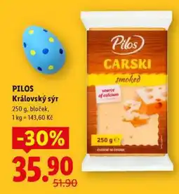 Lidl PILOS KRÁLOVSKÝ SÝR nabídka