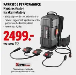 Lidl PARKSIDE PERFORMANCE Napájecí batoh na akumulátory nabídka