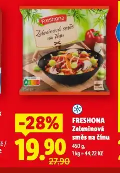 Lidl Freshona zelenina na čínu nabídka