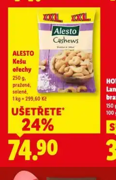 Lidl Kešu ořechy nabídka