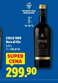 Lidl Cielo 1908 nero de gio nabídka