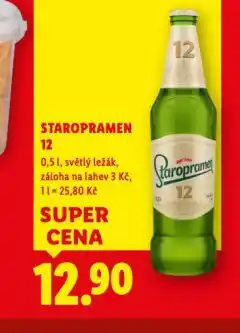 Lidl Pivo staropramen 12 nabídka