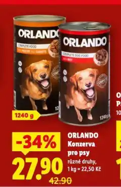 Lidl Oelando konzerva pro psy nabídka