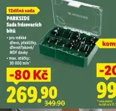Lidl Sada frézovacích bitů nabídka