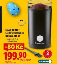 Lidl Elektrický m lýnek na kávu 180 w nabídka