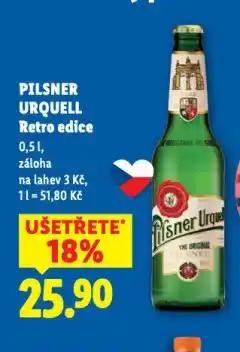 Lidl Pivo pilsner urquell nabídka