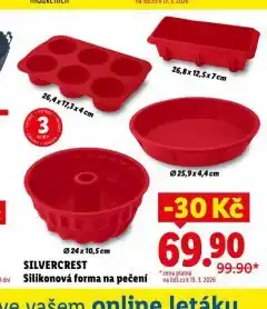 Lidl Silikonová forma na pečení nabídka