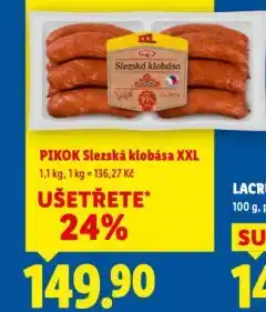 Lidl Slezská klobása nabídka