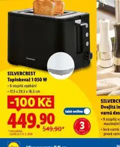 Lidl Topinkovač 1050 w nabídka