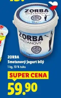 Lidl Zorba smetanový jogurt nabídka