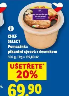 Lidl Pomazánka pikantní sýrová s česnekem nabídka
