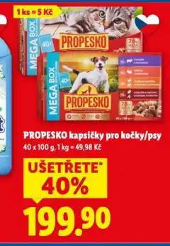 Lidl Propesko kapsičky pro psy nabídka