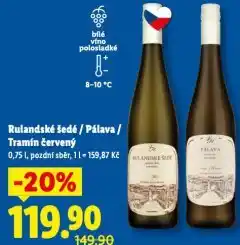 Lidl Pálava nabídka