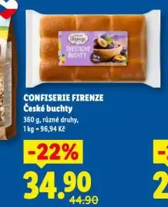 Lidl České buchty nabídka