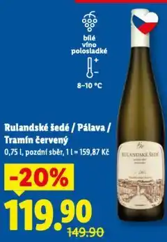 Lidl Rulandské šedé nabídka