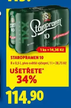 Lidl Pivo staropramen nabídka