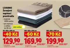 Lidl Livarno žerzejové napínací prostěradlo nabídka