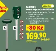 Lidl Parkside solární odpuzovač krtků nabídka